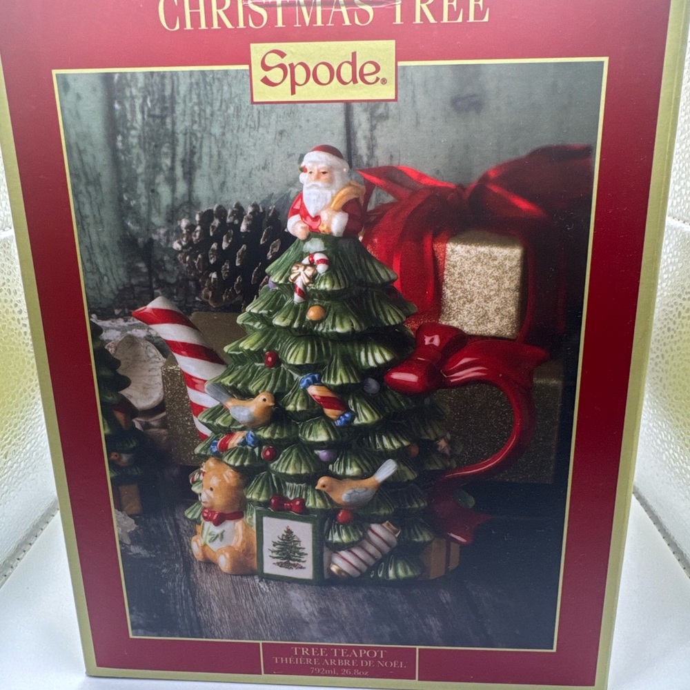 Spode Christmas Tree - Spode 250th Anniversary Christmas Tree Figural Teapot NEW